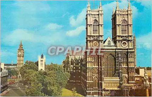 Cartes postales moderne Westminster Abbey West Towers of Abbey with St Margaret's Church