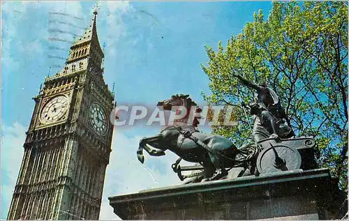 Moderne Karte Big Ben and Boadicea Statue London