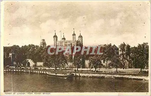 Cartes postales Tower of London From Tower Bridge