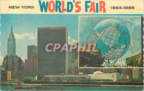 Moderne Karte New York World's Fair 1964 1965