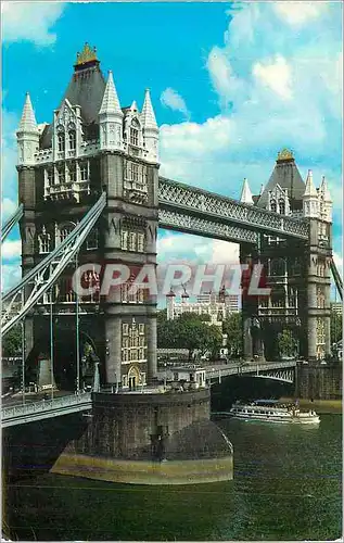 Moderne Karte The Tower and Tower Bridge London