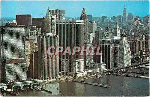 Moderne Karte New York City Staten Island Ferrt and Lower Manhattan