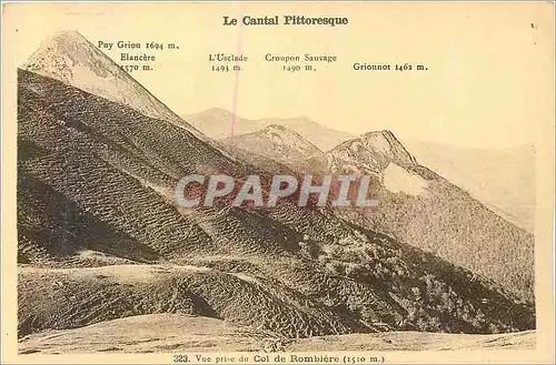 Cartes postales moderne Le Cantal Pittoresque Vue Prise du Col de Rombiere (1510 m)