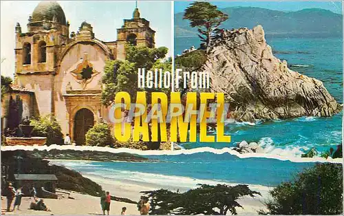 Cartes postales moderne Hello from Carmel Mission San Carlos Borromeo