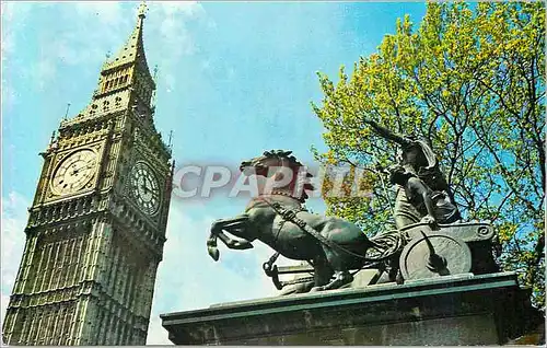 Moderne Karte Big Ben and Boadicea Statue London