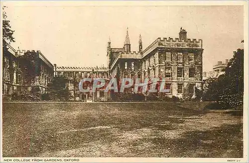 Cartes postales New College from Gardens Oxford