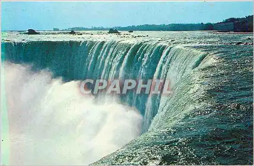 Moderne Karte Niagara Falls Ontario Canada The Brink of the Canadian Horseshoe Falls