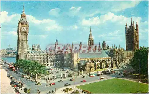Moderne Karte Houses of Parliament and Parliament Square London