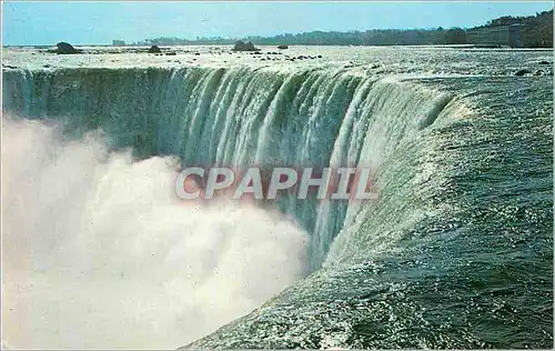 Moderne Karte Niagara Falls Ontario Canada The Brink of the Canadian Horseshoe Falls