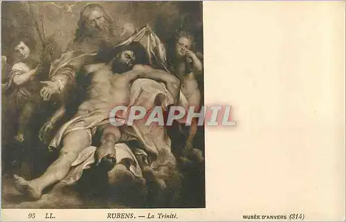 Cartes postales Musee d'Anvers (314) Rubens La Trinite