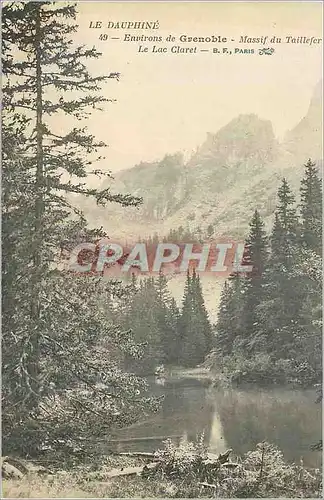 Ansichtskarte AK Le Dauphine Environs de Grenoble Massif d uTaillefer Le Lac Claret