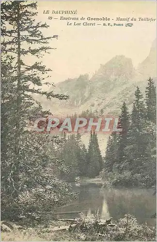 Cartes postales Le Dauphine Environs de Grenoble Massif d uTaillefer Le Lac Claret