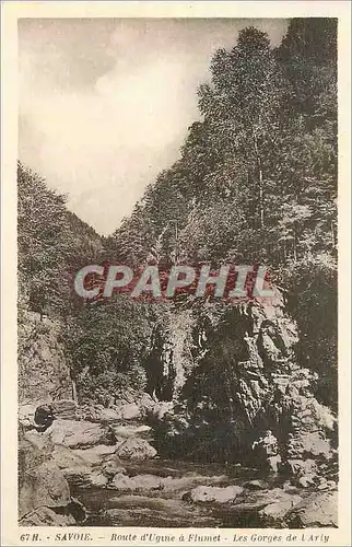 Cartes postales Savoie Route d'Ugine a Flumet Les Gorges de l'Arly