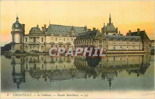 Ansichtskarte AK Chantilly Le Chateau Facade Sud Ouest