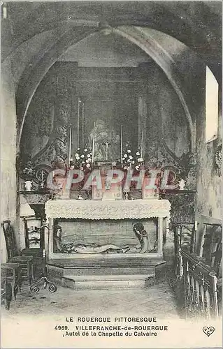 Ansichtskarte AK Villefranche de Rouergue Le Rouergue Pittoresque Autel de la Chapelle du Calvaire