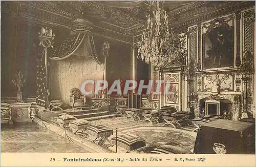 Ansichtskarte AK Fontainebleau (S et M) Salle du Trone