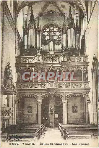 Cartes postales Thann Eglise St Thiebaut Les Orgues Orgue