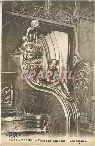 Cartes postales Thann Eglise St Thiebaut Les Stalles