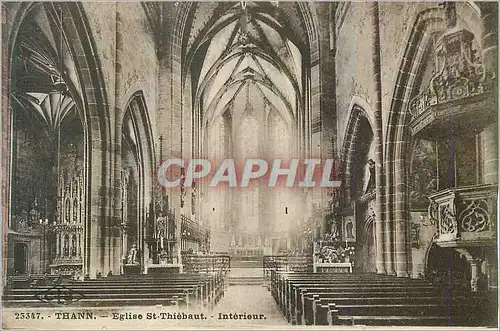 Cartes postales Thann Eglise St Thiebaut Interieur