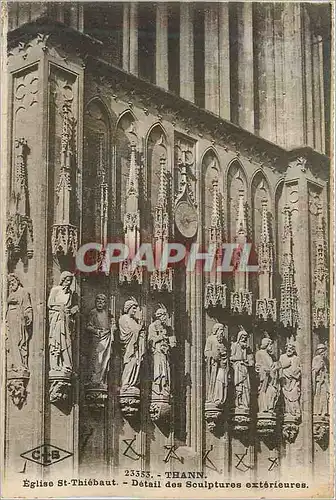 Cartes postales Thann Eglise St Thiebaut Detail des Sculptures Exterieures