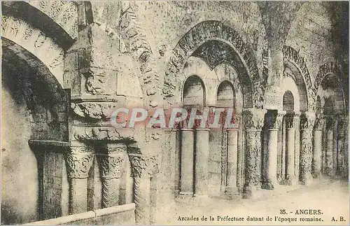 Cartes postales Angers Arcades de la Prefecture datant de l'Epoque Romaine