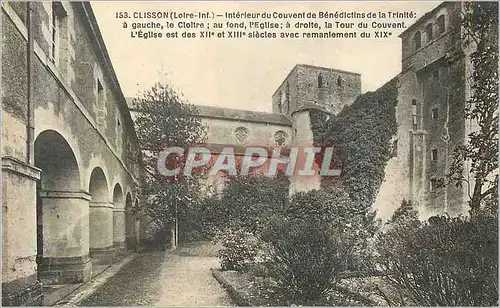 Cartes postales Clisson (Loire Inf) Interieur du Couvent de Benedictins de la Trinite