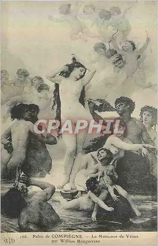 Cartes postales Palais de Compiegne La Naissance de Venus par William Bourguereau
