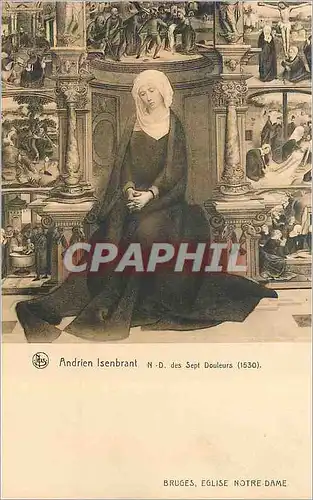 Cartes postales Bruges Eglise Notre Dame Andrien Isenbrant N D des Sept Douleurs (1530)
