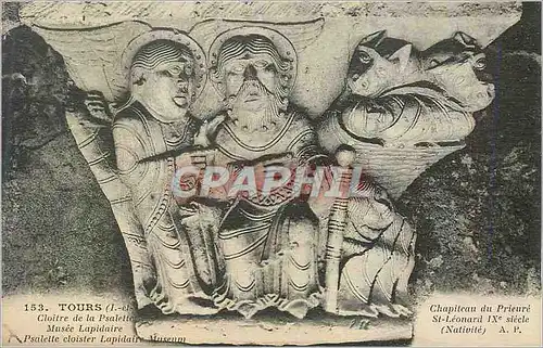 Cartes postales Tours (I et L) Cloitre de la Psalette Musee Lapidaire