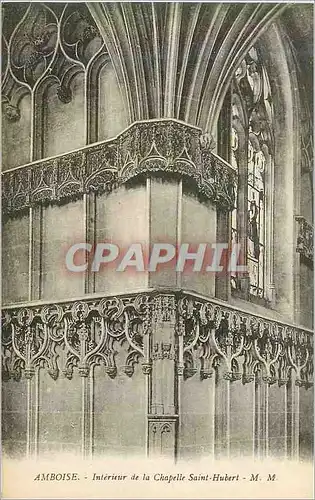 Ansichtskarte AK Amboise Interieur de la Chapelle Saint Hubert