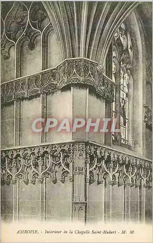 Cartes postales Amboise Interieur de la Chapelle Saint Hubert