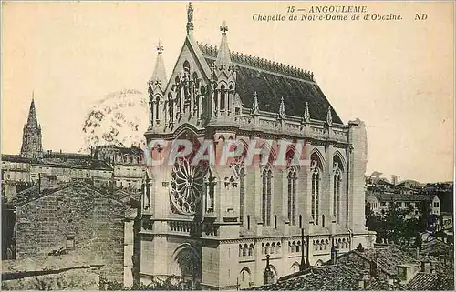 Cartes postales Angouleme Chapelle de Notre Dame de d'Obezine