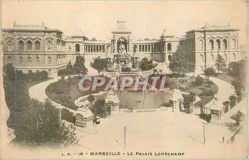 Cartes postales Marseille Le Palais Longchamp