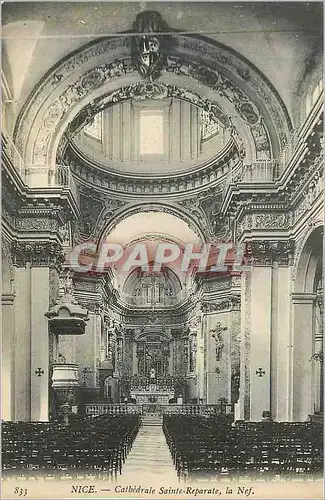 Cartes postales Nice Cathedrale Sainte Reparate La Nef