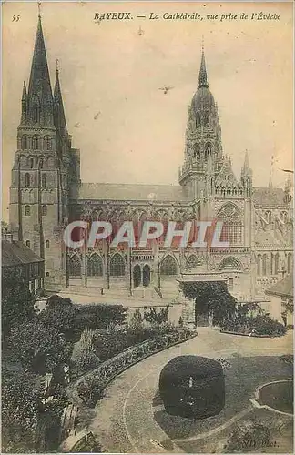 Ansichtskarte AK Bayeux La Cathedrale Vue prise de l'Eveche