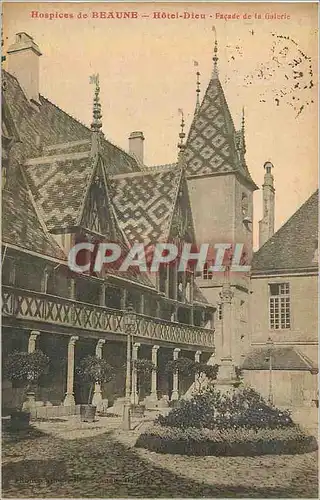 Cartes postales Hospices de Beaune Hotel Dieu Facade de la Galerie