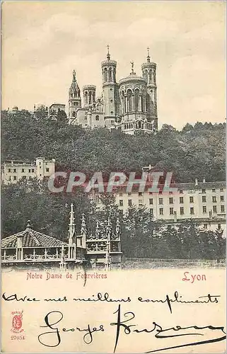 Ansichtskarte AK Lyon Notre Dame de Fourvieres