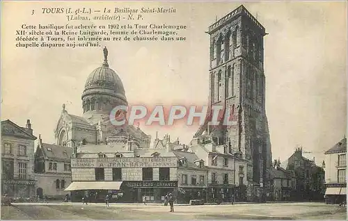 Cartes postales Tours (I et L) La Basilique Saint Martin (Laloux Architecte)