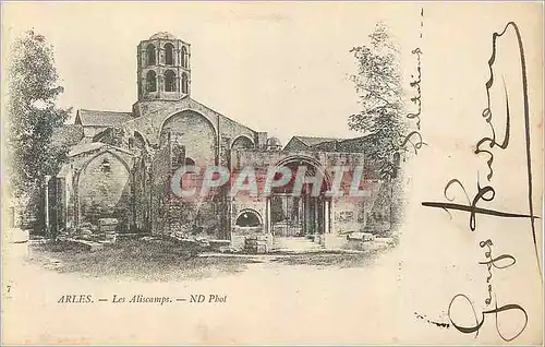 Ansichtskarte AK Arles Les Aliscamps (carte 1900)