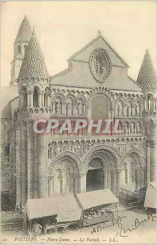 Cartes postales Poitiers Notre Dame (animee)