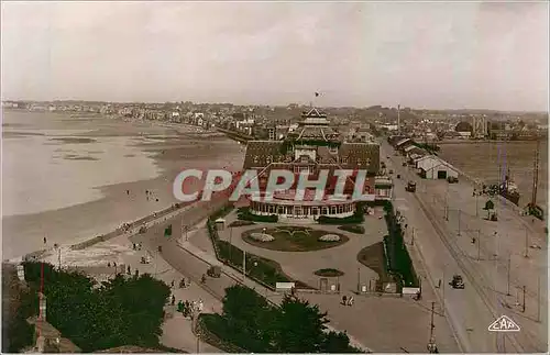 Moderne Karte Saint Malo Le Casino et le Sillon