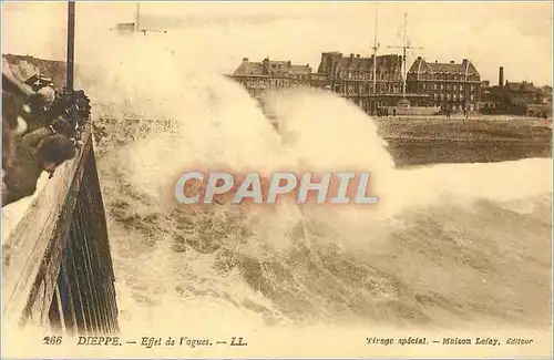 Ansichtskarte AK Dieppe Effet de vagues