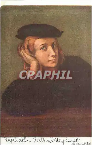 Cartes postales Musee du Louvre Raffaello Santi dit Raphael Sanzio (1483 1520) Portrait de Jeune Homme