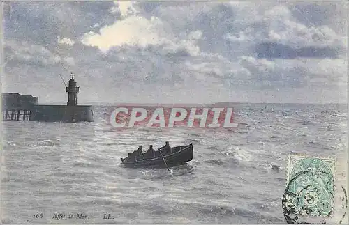 Ansichtskarte AK Effet de Mer Bateau Phare