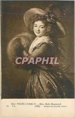 Cartes postales Musee du Louvre Paris Mme Vigee Lebrun Mme Mole Raymond
