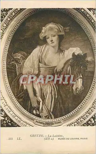 Cartes postales Musee du Louvre Paris Greuze La Laitiere