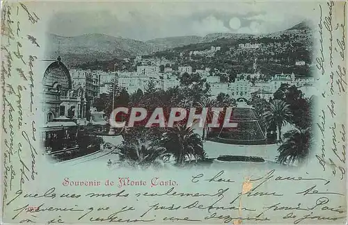 Cartes postales Souvenir de Monte Carlo