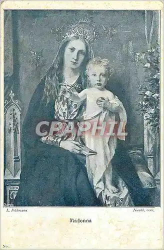 Cartes postales Madonna L Feldmann