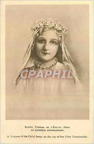 Cartes postales Saint Therese de l'Enfant Jesus en Premiere Communiante