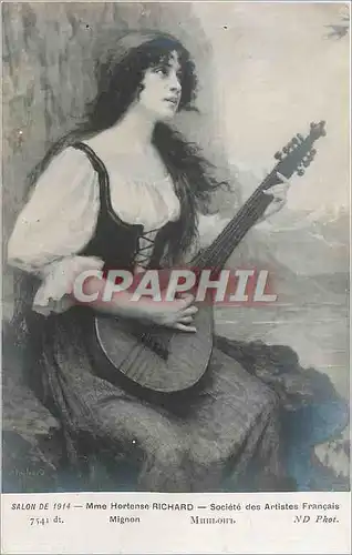 Cartes postales Salon de 1914 Mme Hortense Richard Societe des Artistes Francais Mignon